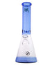 MAV Glass - 12'' Full Color Beaker Bong in Ink Blue with Clear Base - Front View
