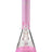 MAV Glass - 12'' Full Color Beaker Bong in Pink with Clear Glass Base and Percolator, Front View