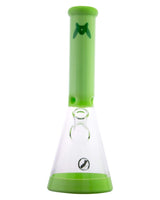 MAV Glass - 12'' Full Color Beaker Bong in Slyme Green with Glass on Glass Joint
