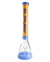 MAV Glass - 18'' Hermosa Beaker Bong in Butter Purple with Clear Base, Front View