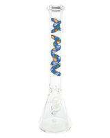 MAV Glass - 18'' Top City Beaker Bong with DNA Design - Front View
