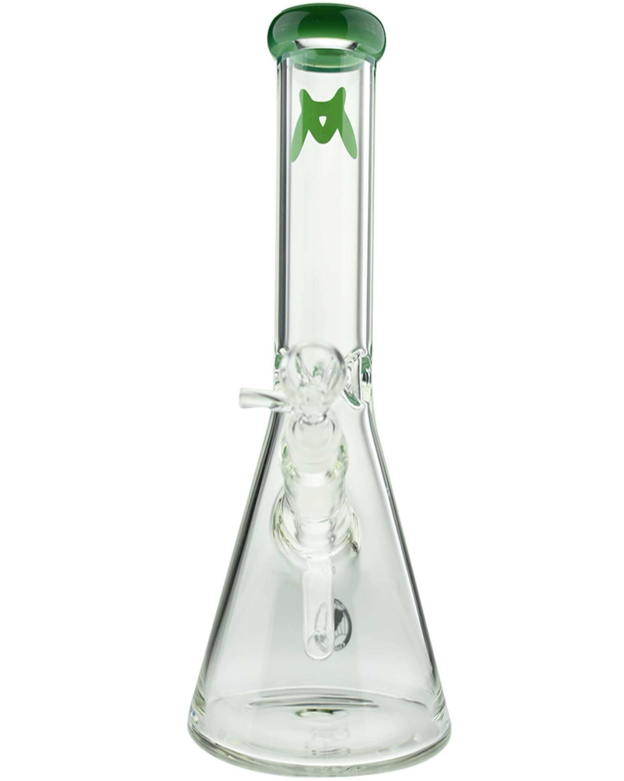 MAV Glass - 44mm Forest Green Color Top Beaker Bong with Glass on Glass Joint
