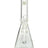MAV Glass 44mm Color Top Beaker Bong in Clear with MAV logo, Front View, 10" Tall, 5mm Thick