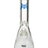MAV Glass 9mm Classic Beaker Bong in Clear with LA Blue accents, Front View, 12" Height
