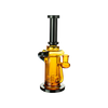 MAV Glass - Abalone Cove Incycler Dab Rig, Single Uptake, 9", Black and Gold Variant, Front View