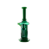 MAV Glass 9" Abalone Cove Incycler Dab Rig with Single Uptake in Green - Front View