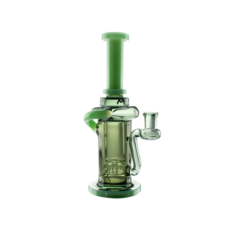 MAV Glass - Abalone Cove Incycler Dab Rig, Single Uptake, 9", Seafoam Variant, Front View