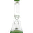 MAV Glass - 12" Beaker Bong with Sea Foam Green Accents and Percolator, Front View
