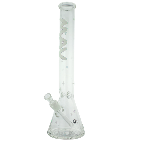 MAV Glass 18" Blunt Bhaddie X Mav Collab Beaker Bong with deep bowl and clear design