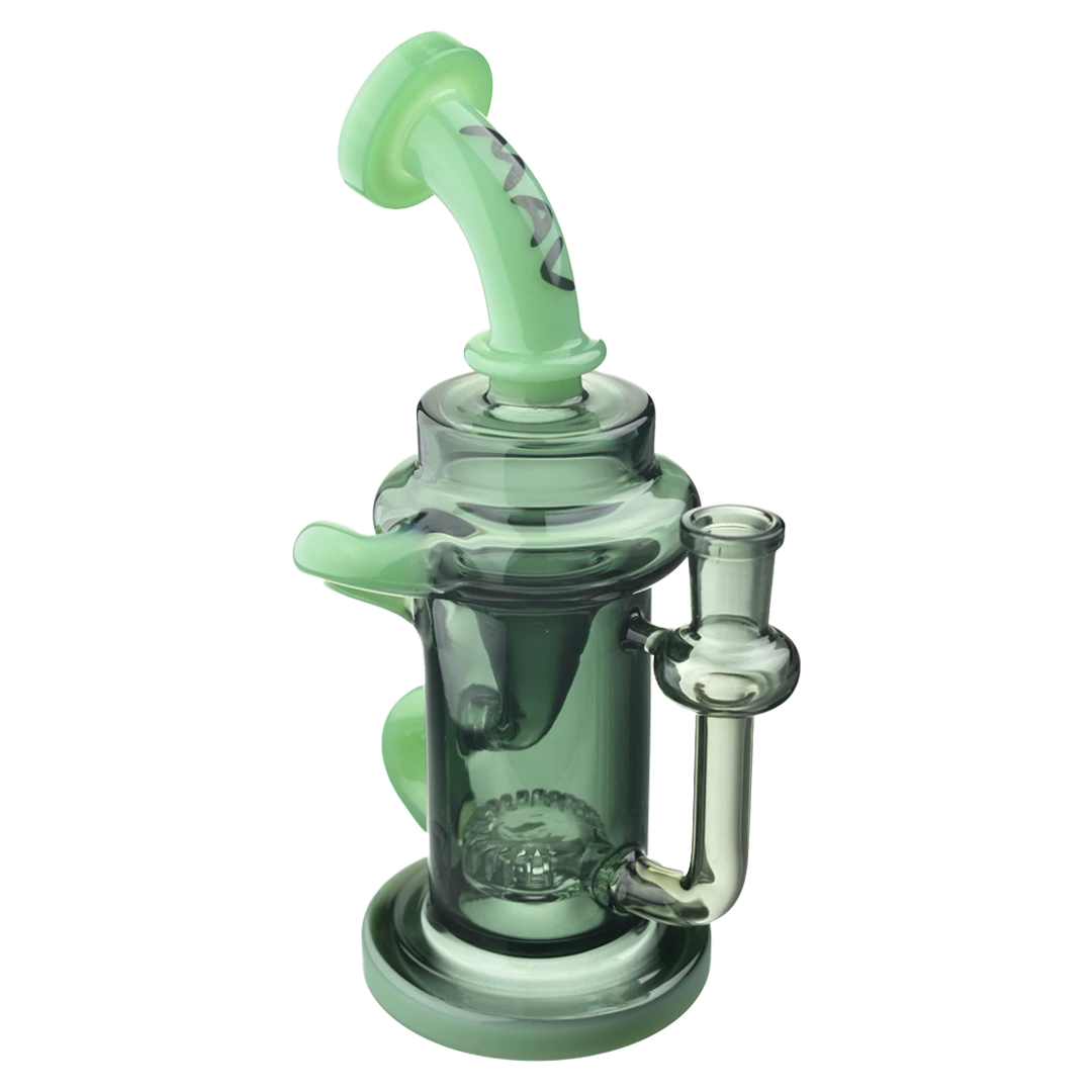 MAV Glass Monterey Recycler Dab Rig with Vortex Percolator and Glass on Glass Joint, 8.25" tall