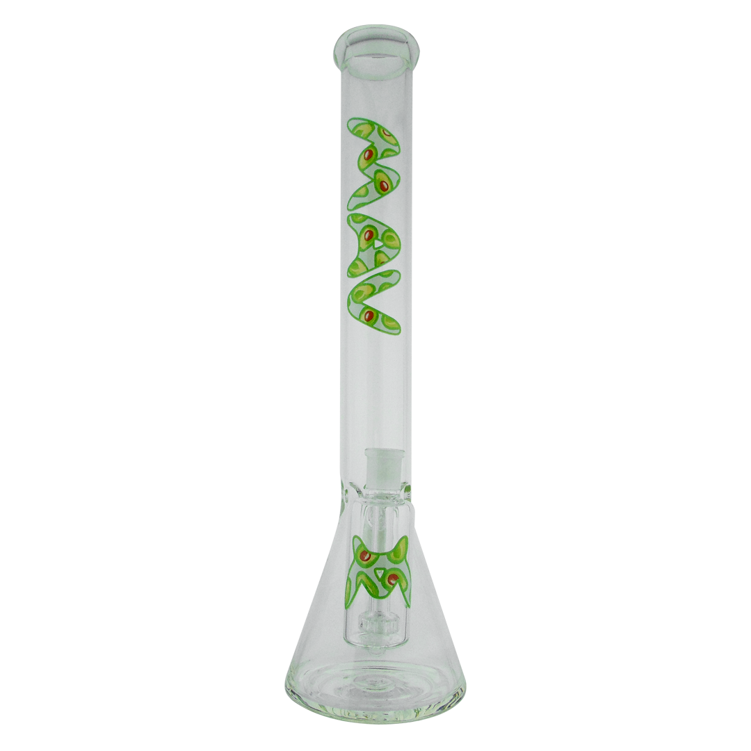 Maverick Glass 18 inch beaker and ash catch combo avocado decal