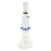 MAV Glass - 14" White 2 Tone Beaker with Freezable Coil and Slitted Pyramid Perc, Front View