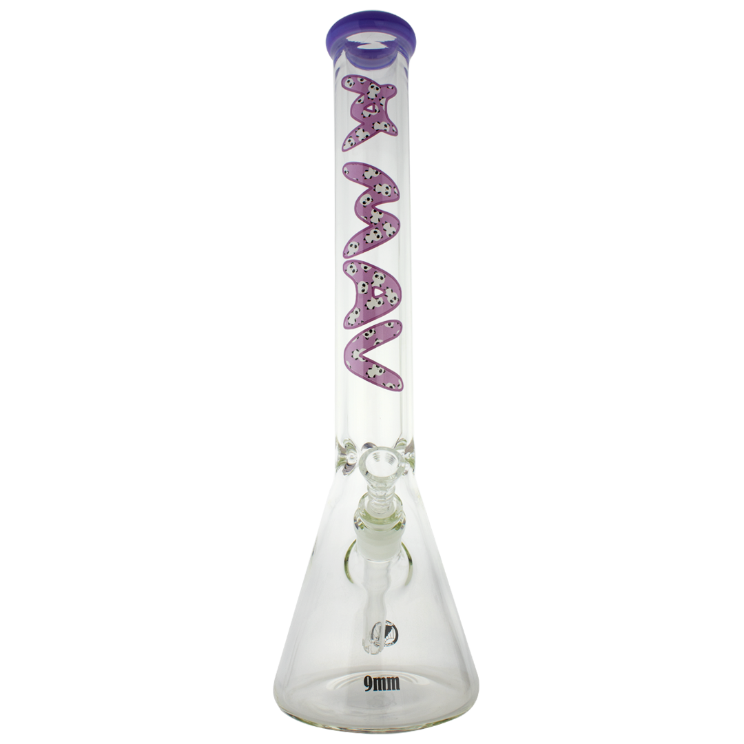 maverick glass 9mm thick 18 inch beaker bong panda