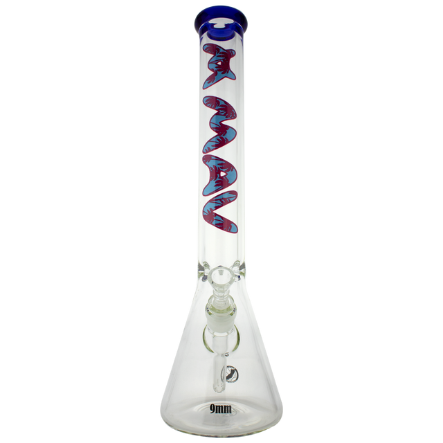 pink palms maverick glass beaker bong 9mm thick