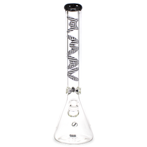 zebra maverick glass beaker bong 9mm thick