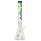 MAV Glass - 9mm Thick Forest Tie Dye Beaker Bong with Heavy Wall Side View