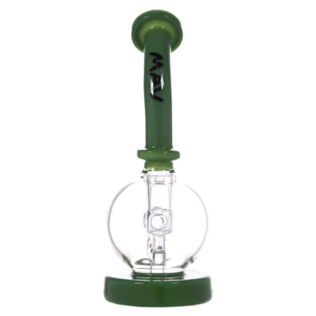 MAV Glass - 7" Maverick Bulb Rig with Glass on Glass Joint, Front View on White Background
