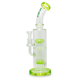 MAV Glass - Double Arms Chamber Rig with Glass on Glass Joint, 14" Tall, Front View