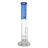 MAV Glass - 16" Double Honeycomb Straight Tube Bong in Blue with Thick Glass