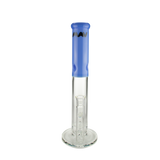 MAV Glass - Honeycomb Straight Tube Bong, 15'', Lavender, Thick Borosilicate Glass, Front View