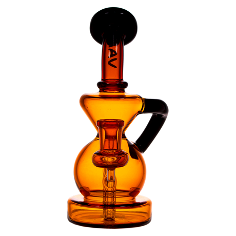 MAV Glass - Mini Tahoe Bulb Recycler Dab Rig with Hole Diffuser, 7" Height, 14mm Joint
