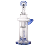 MAV Glass - Pch Recycler Dab Rig with Vortex Percolator, 10" Tall, 14mm Joint - Front View