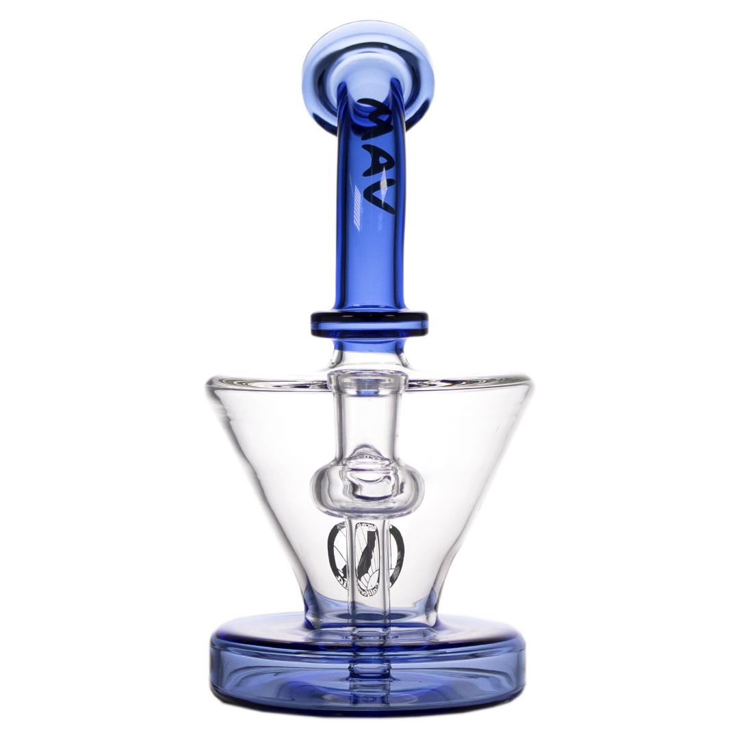 MAV Glass - The Cone Rig with Hole Diffuser, 8" Tall, 14mm Joint - Front View