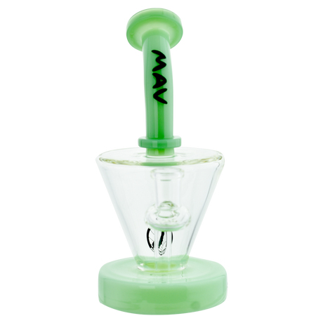 MAV Glass - The Cone Rig with Hole Diffuser, 8" Height, 14mm Joint - Front View