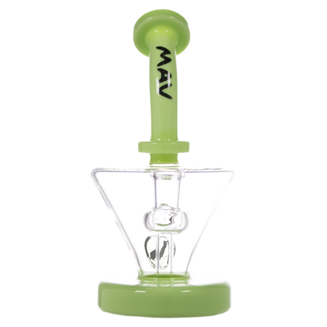 MAV Glass - The Cone Rig with Hole Diffuser Percolator, 8" Height, 14mm Joint - Front View