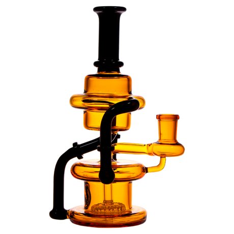 MAV Glass - The Griffith Microscopic Puck Recycler with Showerhead Percolator - Side View