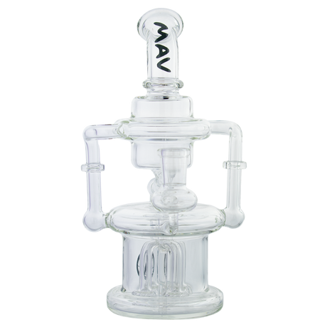 MAV Glass - The Griffith Microscopic 8" Puck Recycler Dab Rig with Showerhead Percolator