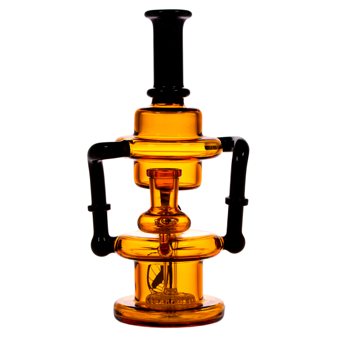 MAV Glass - The Griffith Microscopic Slitted Puck Recycler in Gold, 8" Showerhead Percolator