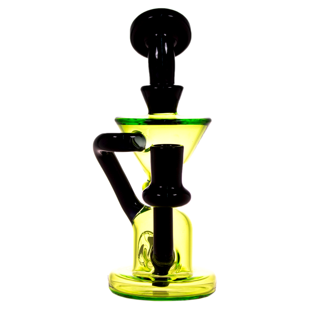MAV Glass - The Humboldt Mini Dab Rig with Vortex Percolator, 7.5" Height, Front View