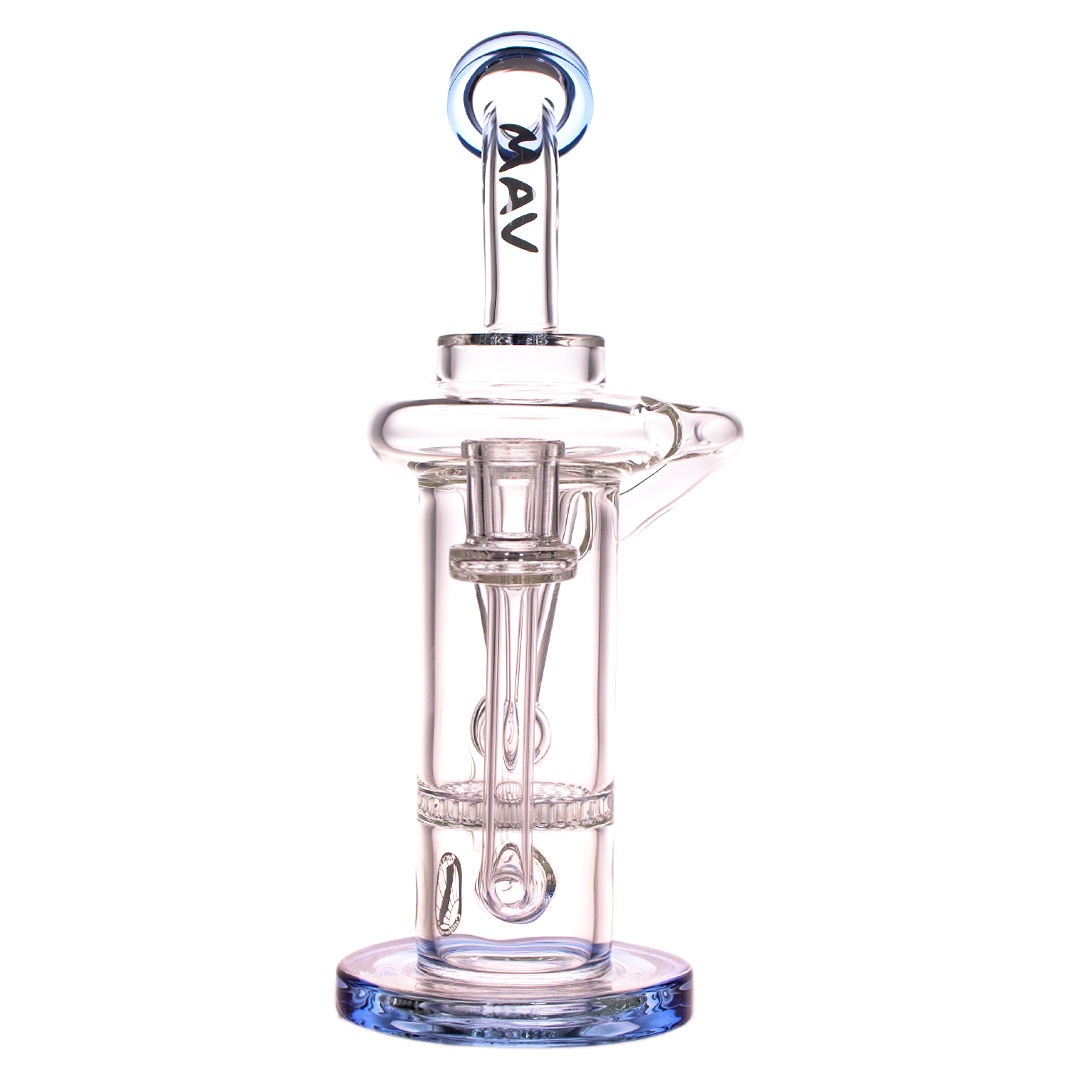 MAV Glass - The Sonoma Recycler Bong, 10" with Vortex Percolator, Front View