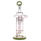 MAV Glass - The Sonoma Recycler Bong with Vortex Percolator, 10" Height, Front View