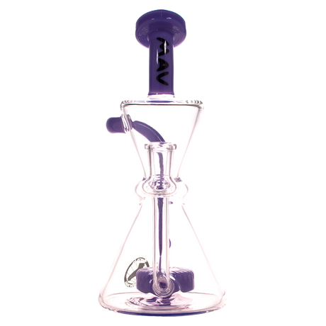 MAV Glass - The Yosemite Recycler with Vortex Percolator, 9" Height, Front View on White Background