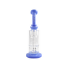 MAV Glass Mini Bent Neck Honey Bong in Lavender with Honeycomb Percolator - Front View
