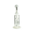 MAV Glass Mini Bent Neck Honey Bong with Honeycomb Percolator in White - Front View