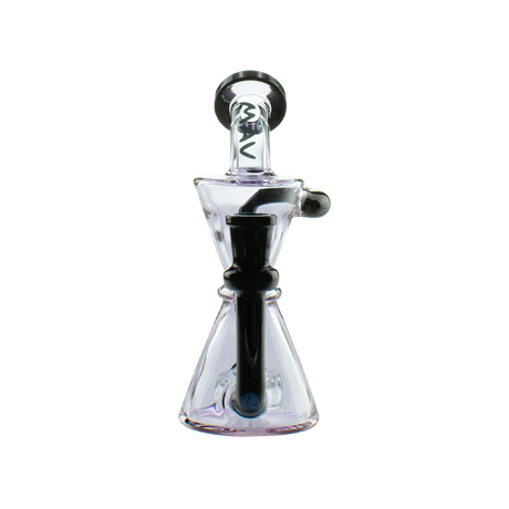 MAV Glass Mini Isabella Puck Recycler with Beaker Design, 6.5" Female Joint, Front View