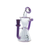 MAV Glass Mini Isabella Puck Recycler in Purple - Front View with Beaker Design