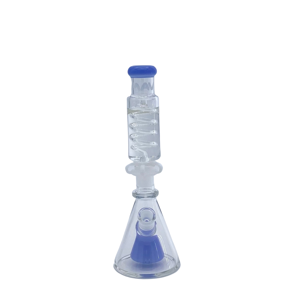 MAV Glass Mini  Lavender Slitted Pyramid Beaker Freezable Coil System