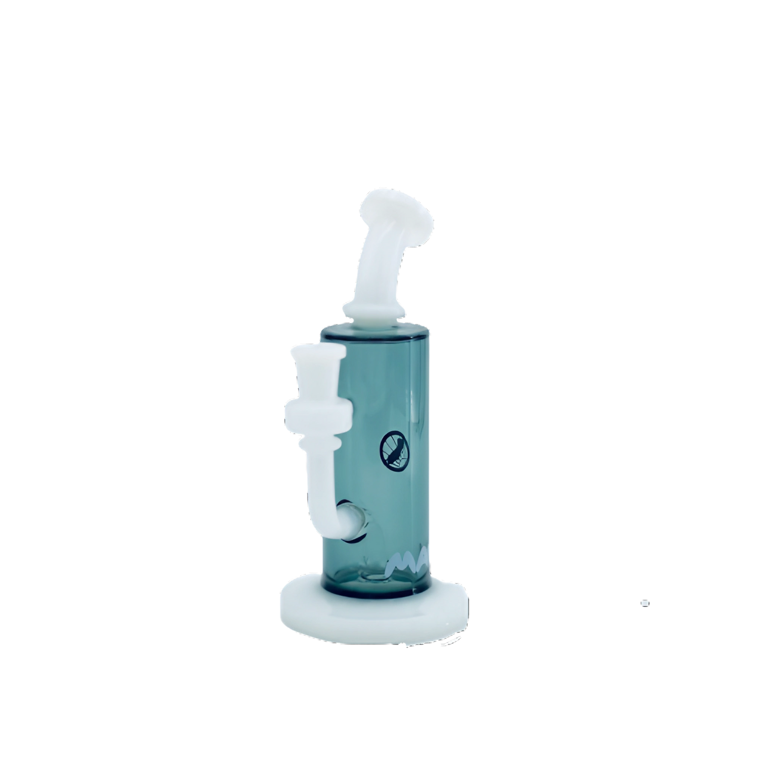 MAV Glass Mini San Diego Dab Rig with Bent Neck & 2-Hole Perc – DankGeek