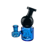 MAV Glass Mini Squig Rig in Black and Ink Blue with 14mm Joint - Compact Beaker Design