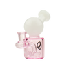 MAV Glass Mini Squig Rig in Pink - 4" Beaker Dab Rig with 14mm Joint - Front View
