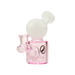 MAV Glass Mini Squig Rig in Pink - 4" Beaker Dab Rig with 14mm Joint - Front View