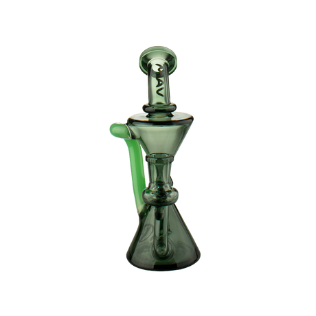 MAV Glass Mini Zuma Recycler Dab Rig with Vortex Percolator - Front View