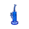 MAV Glass Oxnard Rig in blue with a 14mm female joint, side view on a white background