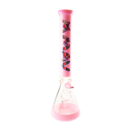 MAV Glass Pink Flamingo Vibes 18" Full Color Beaker Bong with Deep Bowl