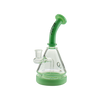 MAV Glass 8" Seafoam Pyramid Bong with 2 Hole Diffuser, 14MM Female Joint, and Stable Base