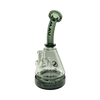 MAV Glass Pyramid Beaker Bong in Transparent Black with Glass on Glass Joint, Side View